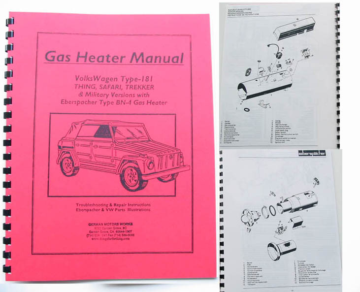 181 HEATER - THING BN-4 GAS HEATER MANUAL